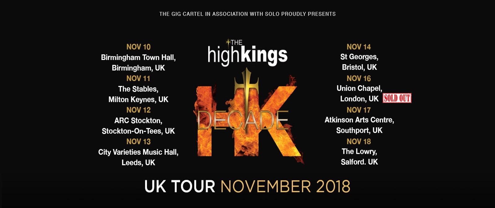 The High Kings Tour 2025 Setlist Lura Lorette